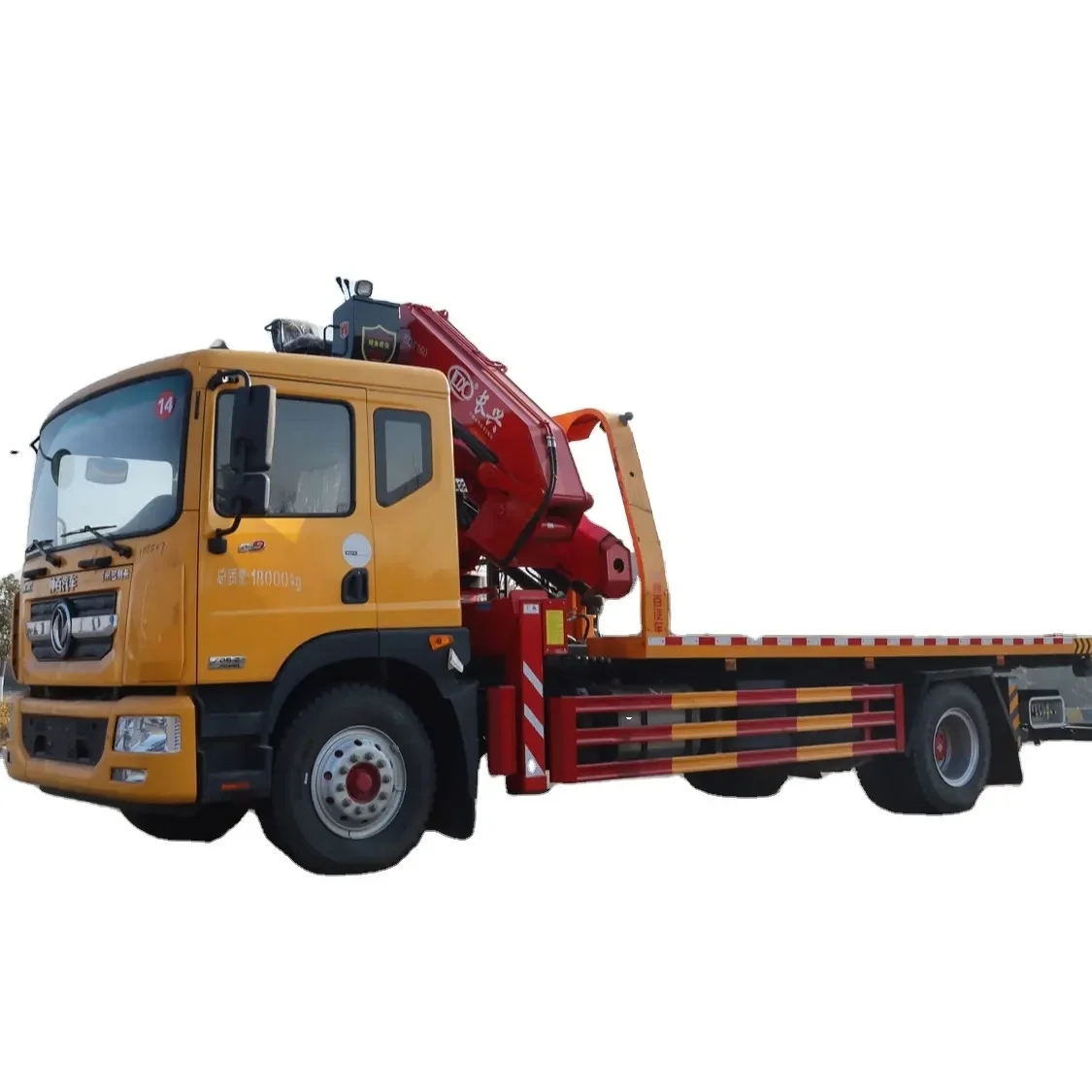 7.9m 210HP DF D9 4X2 Tow Trucks Wreckers Recovery Road Rescue Truck Flatbed Platform Wrecker Towing Truck