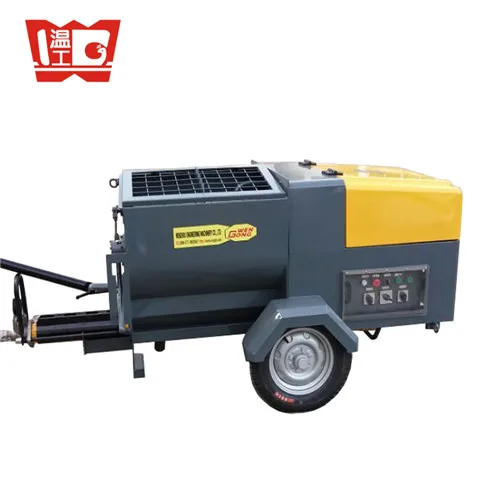 wall mortar plastering rendering machine wet concrete screed plastering spraying machine 380V,415v or diesel engine