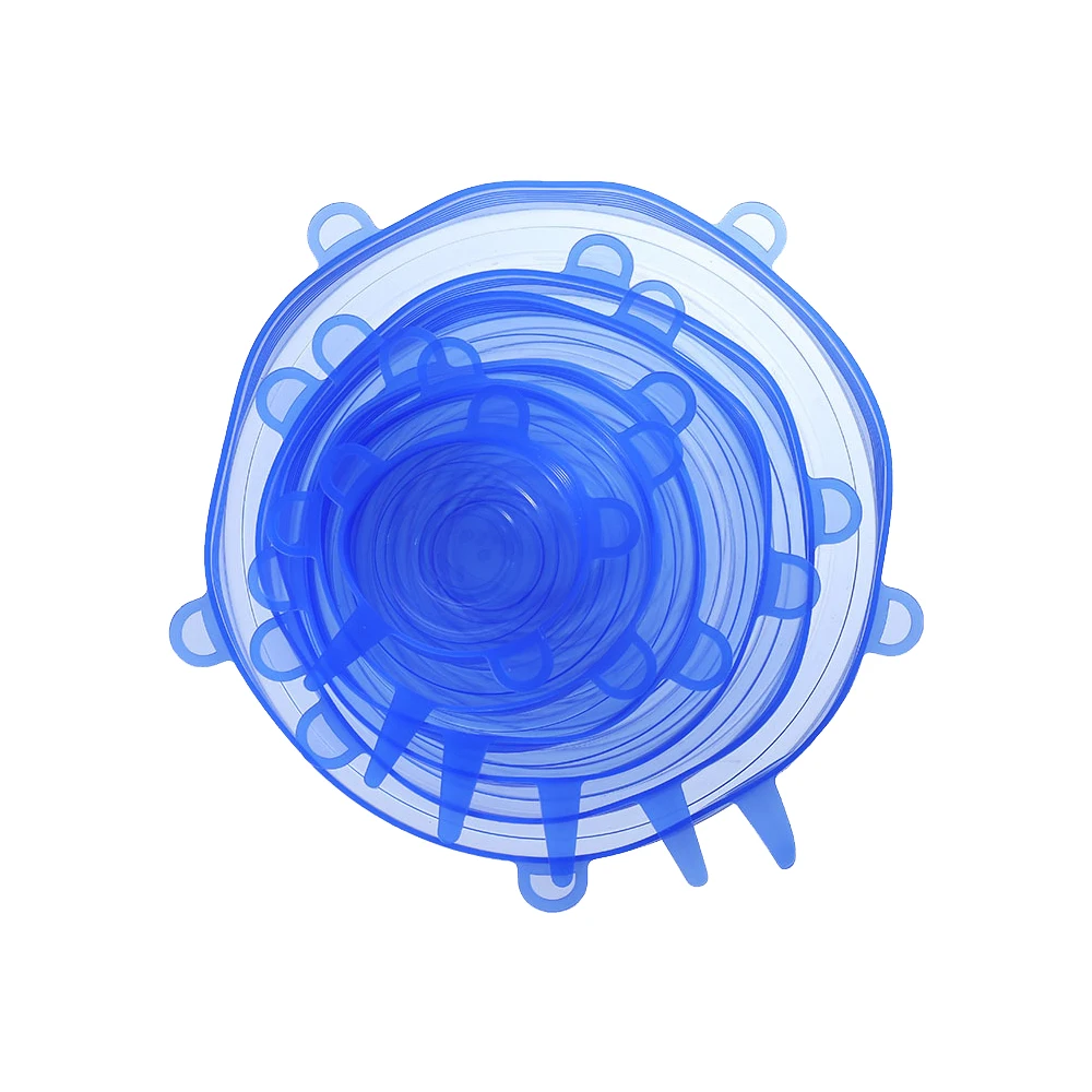 Hot Selling High QualitySuitable for bowls/plates/fruit plates available can be re-used Stretch Silicone Lids