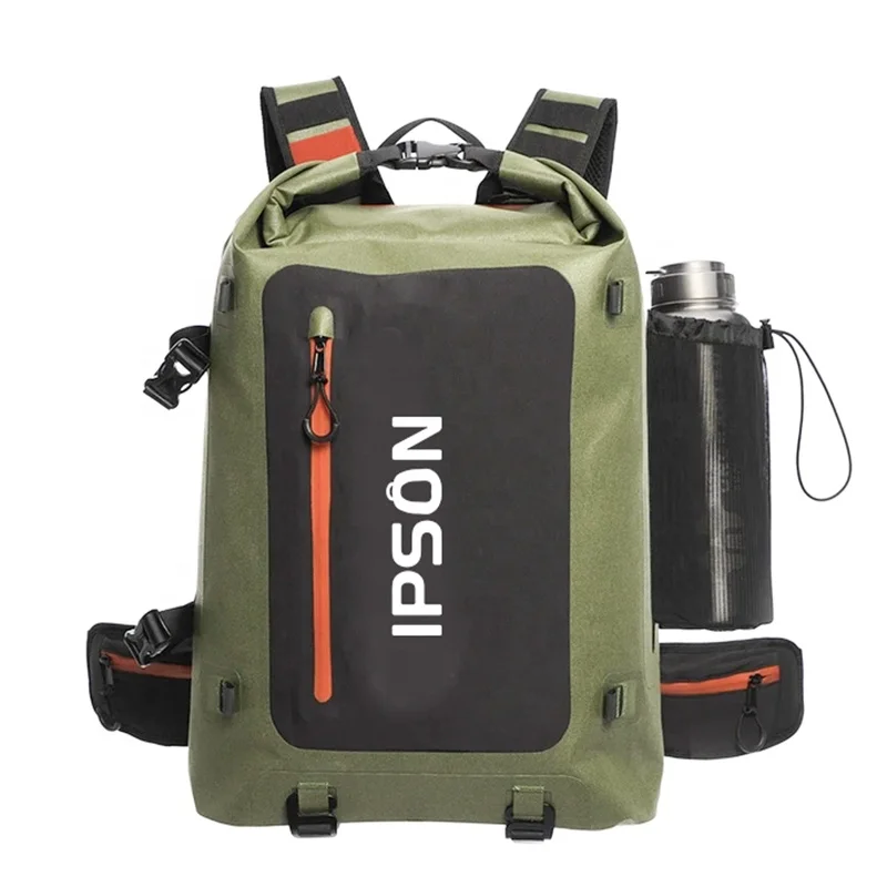 IPSON Multi-use Customized PVC TPU Outdoor Sport Swimming Fishing Boating Camping Dry Bag Waterproof Backpack