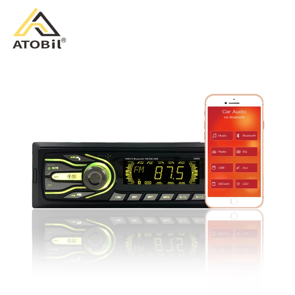 Автомобильный MP3-плеер с ЖК-экраном, стерео-система с sd-кардридером и управлением через приложение