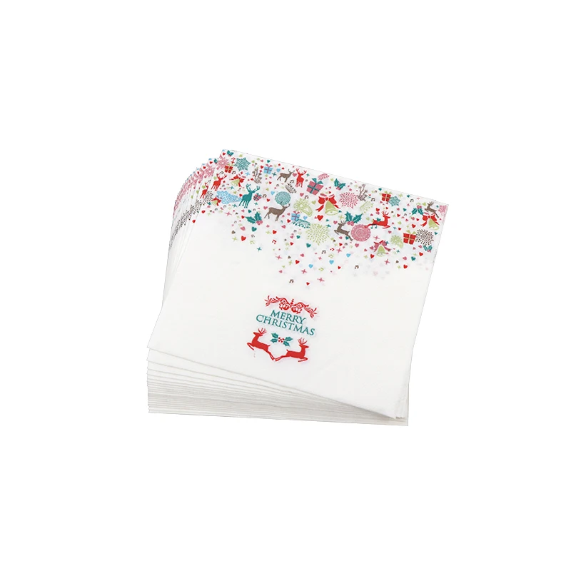 New arrive eco friendly biodegradable paper napkins & serviettes cafe square napkins