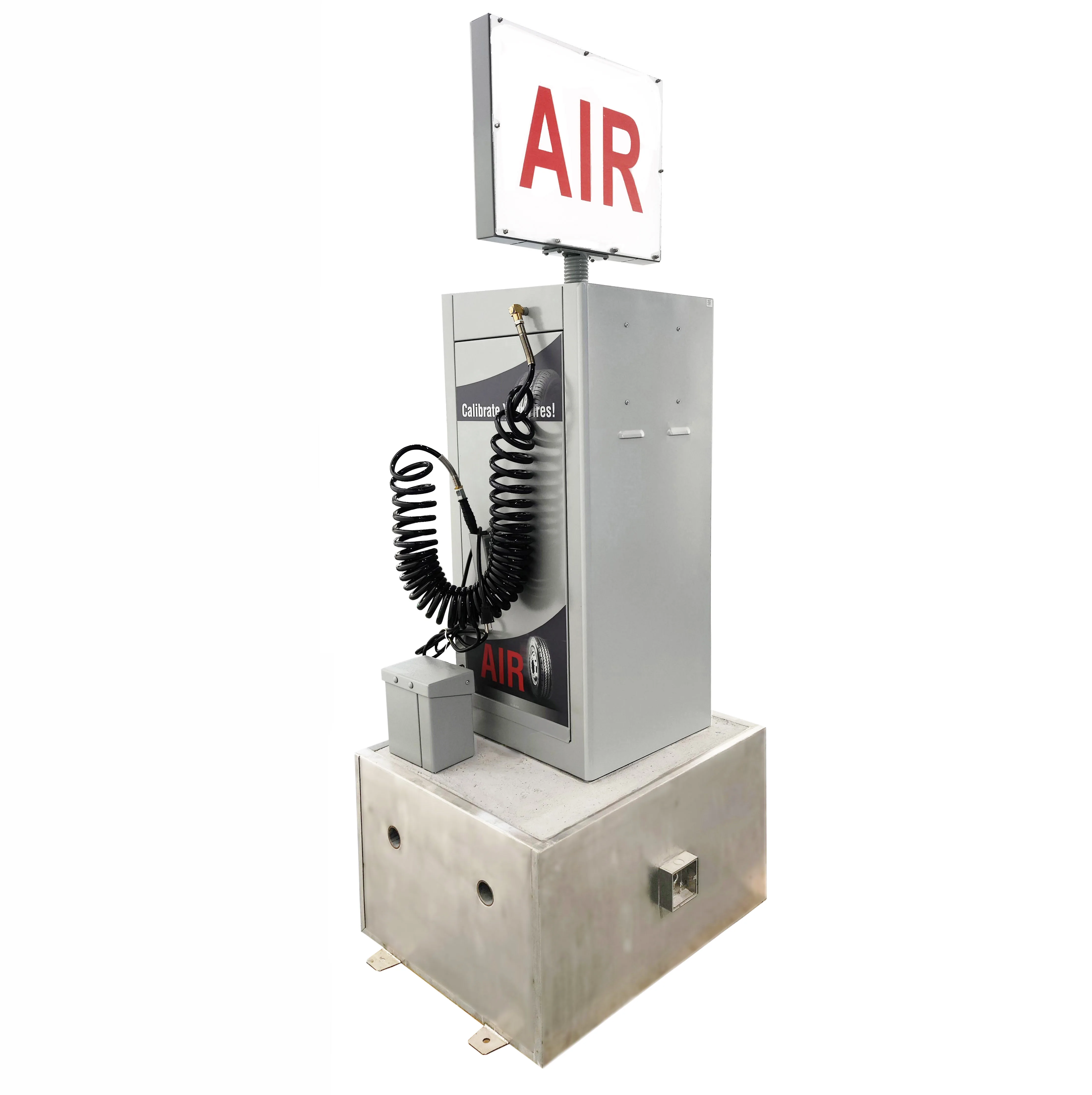 G5 CE Stainless Steel Cabinet  Air Vending Machine Tire inflator tower New Arrivals Tyre Inflators with Compressor airPump