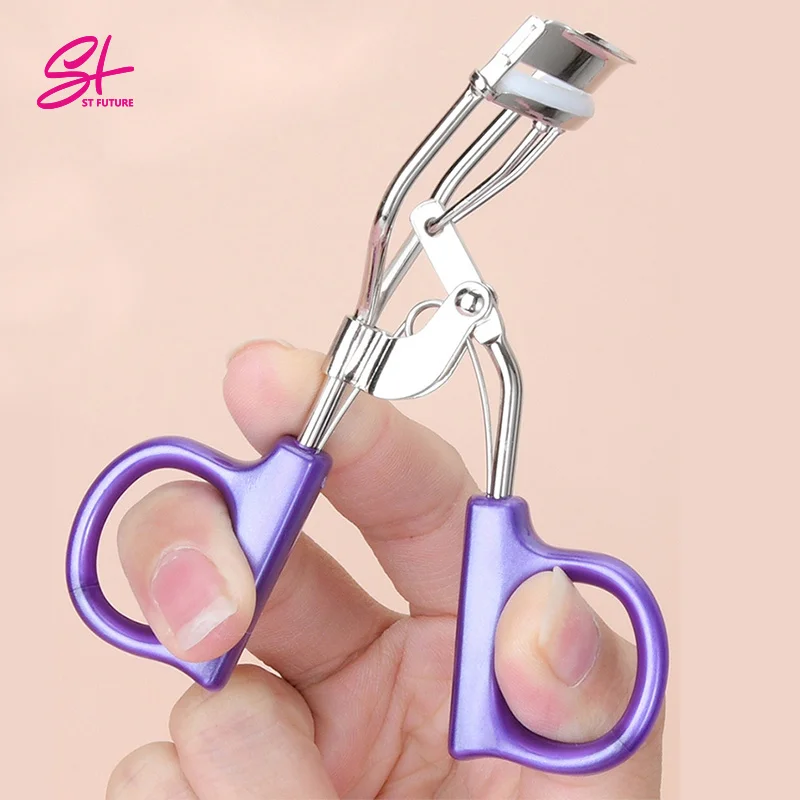 Волшебная расческа для ресниц ST FUTURE из нержавеющей стали с фиолетовой ручкой, бигуди для ресниц, необычная бигуди для ресниц