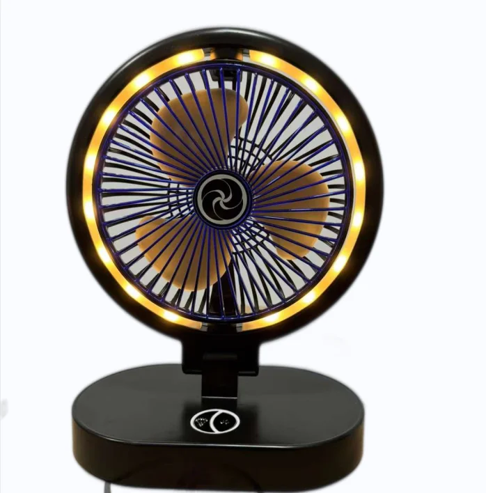 Portable long range wide angle air supply multi-level wind speed desktop electric fan