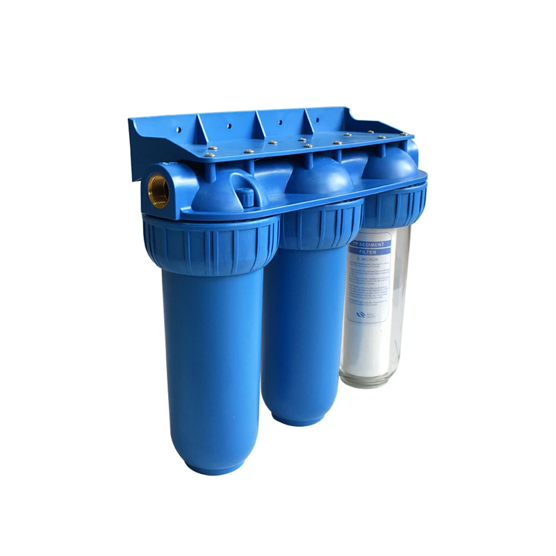 Triple Union ITALY type PET water purifier machine water filter systems pipeline water filters for home drinking