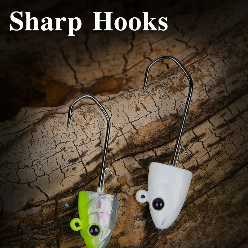 TSURINOYA JIG HEAD Hooks 11g 14g Lead Jig Soft Lure Worm Fish shaped Crank Fishing Hook Sea Bass Jigging Metal Fishing Tackle