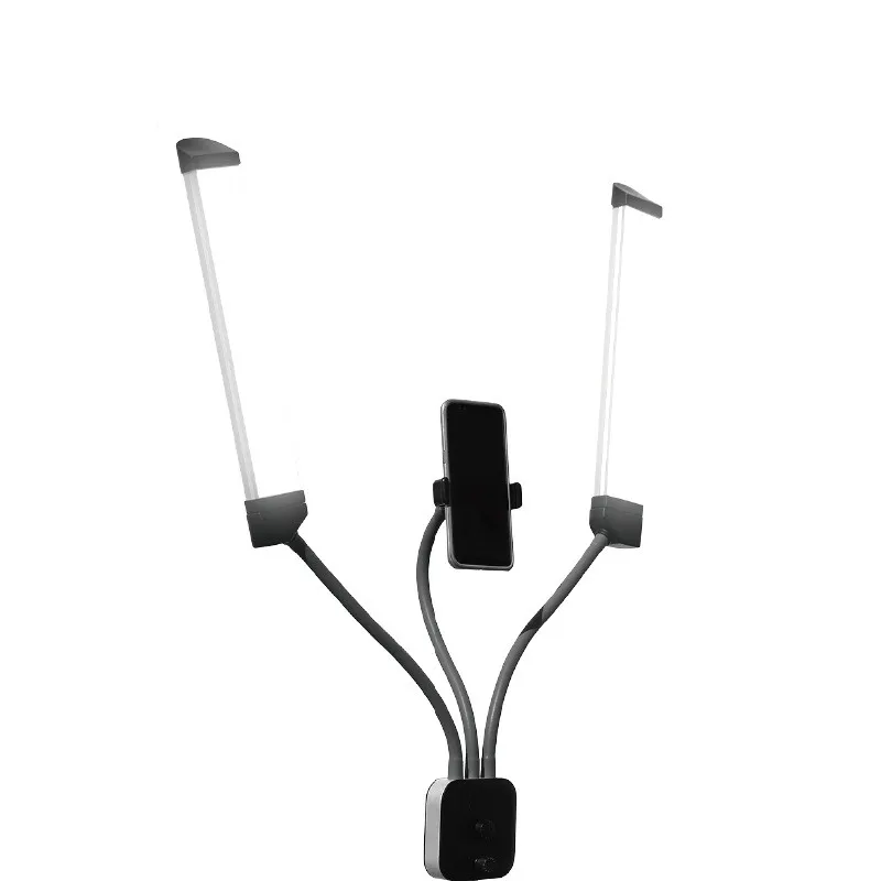 Double Arms LED Fill Light Photo Studio Long Strips LED Ring Lamp with Tripod Photographic Selfie Lighting