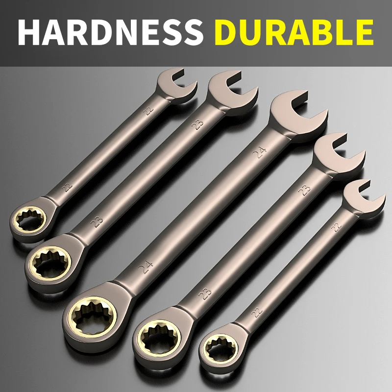 High-quality wrench set combined ratchet wrench open torque ratchet wrench