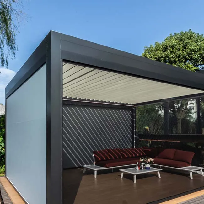 
Modern outdoor waterproof garden arches arbours pergola aluminum louver pergola 