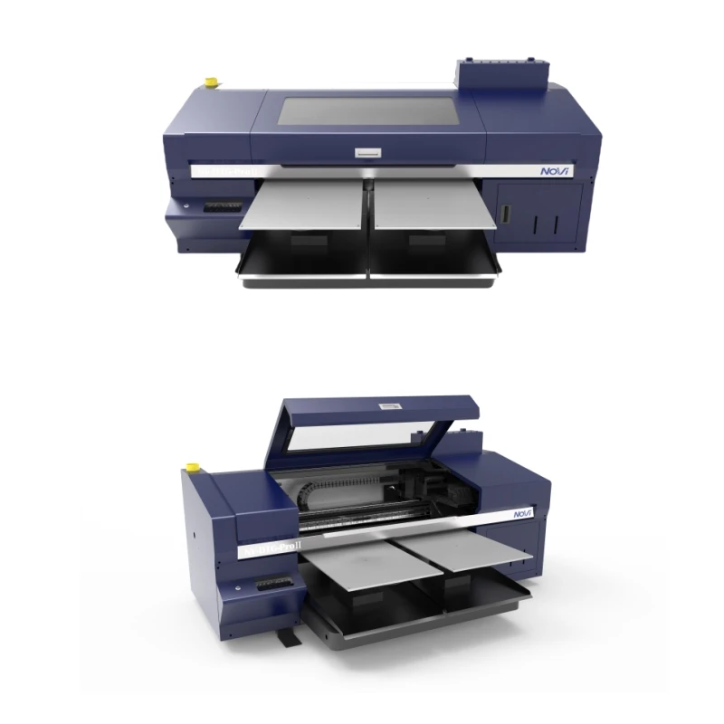 2024 Novi fast dtg t shirt printer dual flatbed 3pcs i3200 printhead with pigment ink
