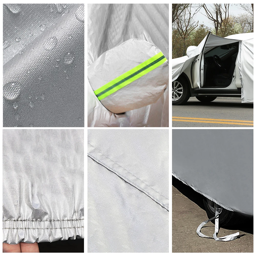 Car outdoor waterproof and dustproof UV resistant silver cover for beetles and other small vehicles