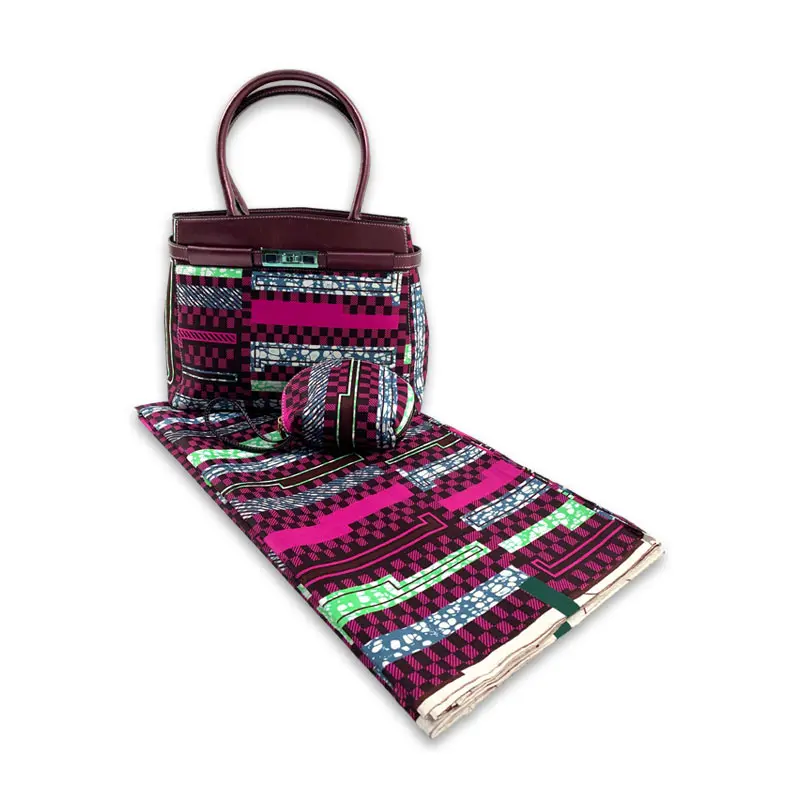 Ankara Fabric African Real Wax Print Cotton Tissu Wax Print Fabric From Ghana Black