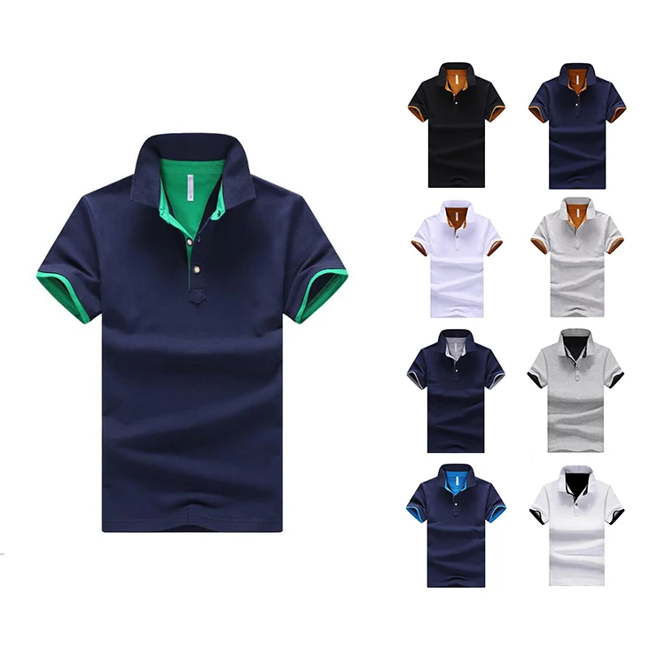 
New Design Wholesales Custom Logo men clothes 95% Cotton T Shirt Casual Plus Size Polo Shirt 