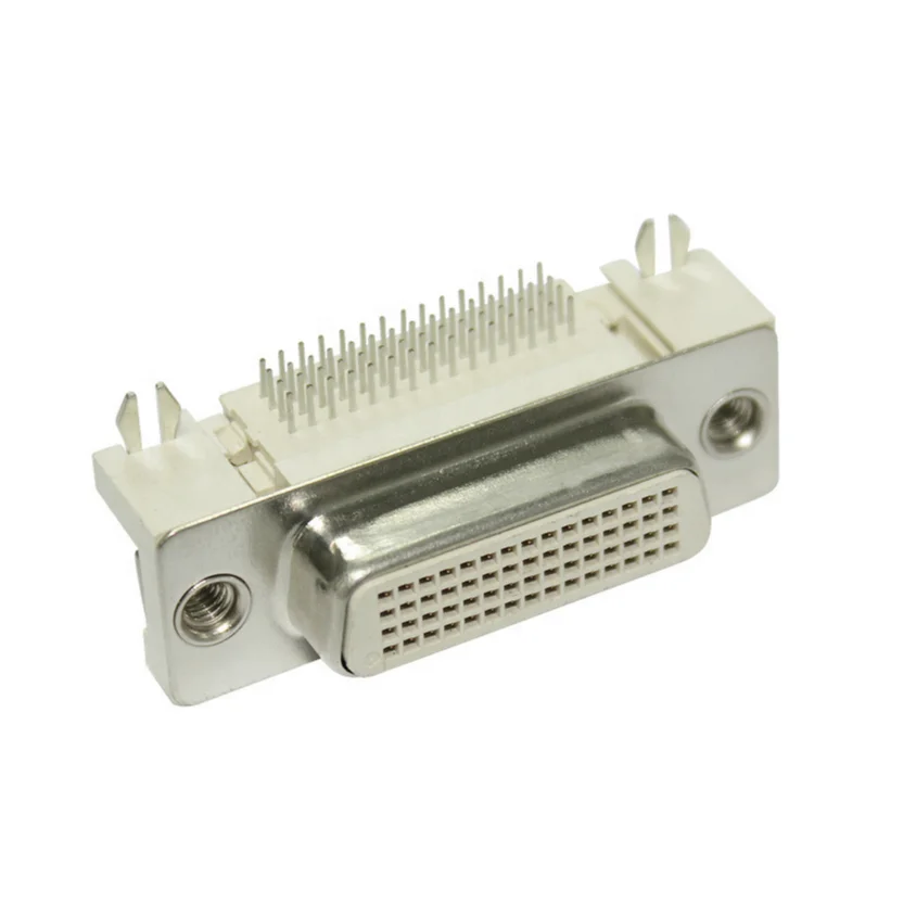 Dms-60fk semi-gold GF plug type connector Nickel front and tin back injection molded connector