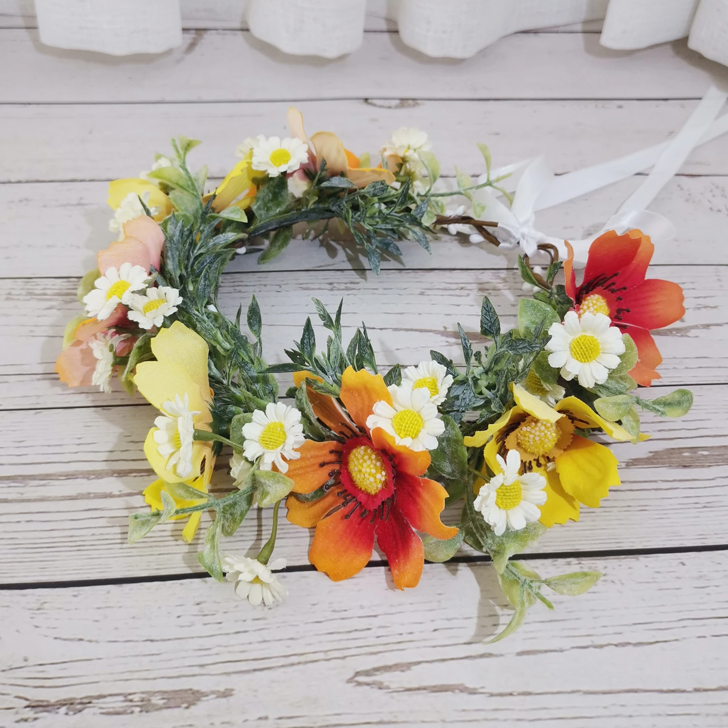 Wedding Tiaras And Crown Bridal Tiara Women Flower Headband Hair Accessories Flower Crown Bridal Headdress Bridal Crown Wedding