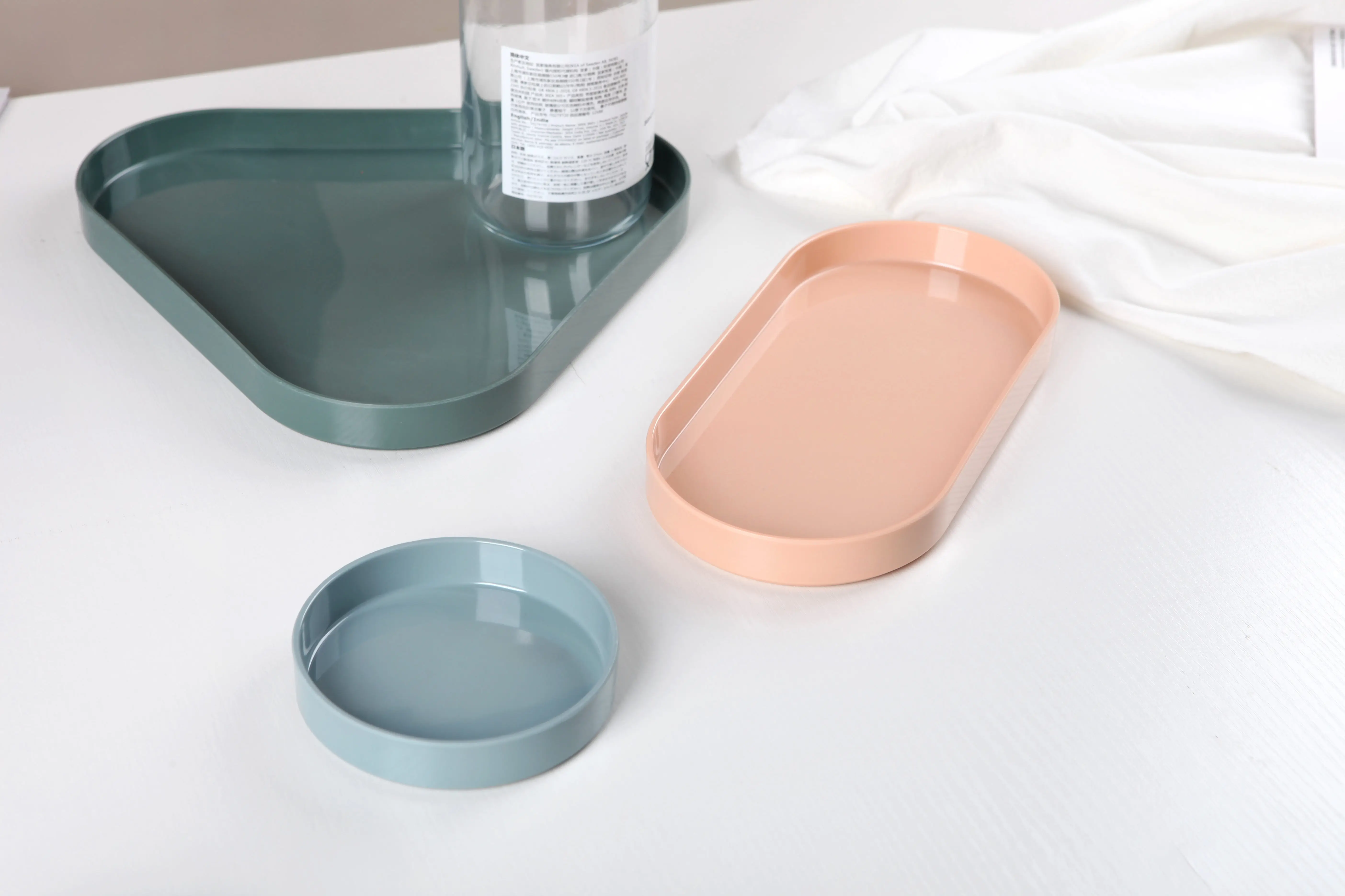 geometry creative serving tray desktop organizer bardia tray jewellery plastic melamine trays sets