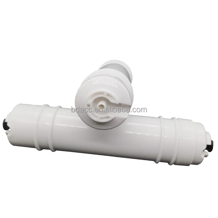 NSF Certified 1/4 inch Quick Connector Threaded Inline Coconut T33 Post Activated Carbon Water Filter for RO Filtration Systems