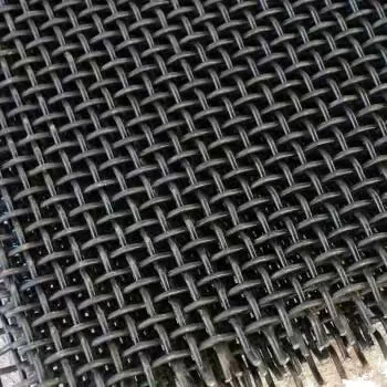 Customized high manganese steel embossed plain weave screen