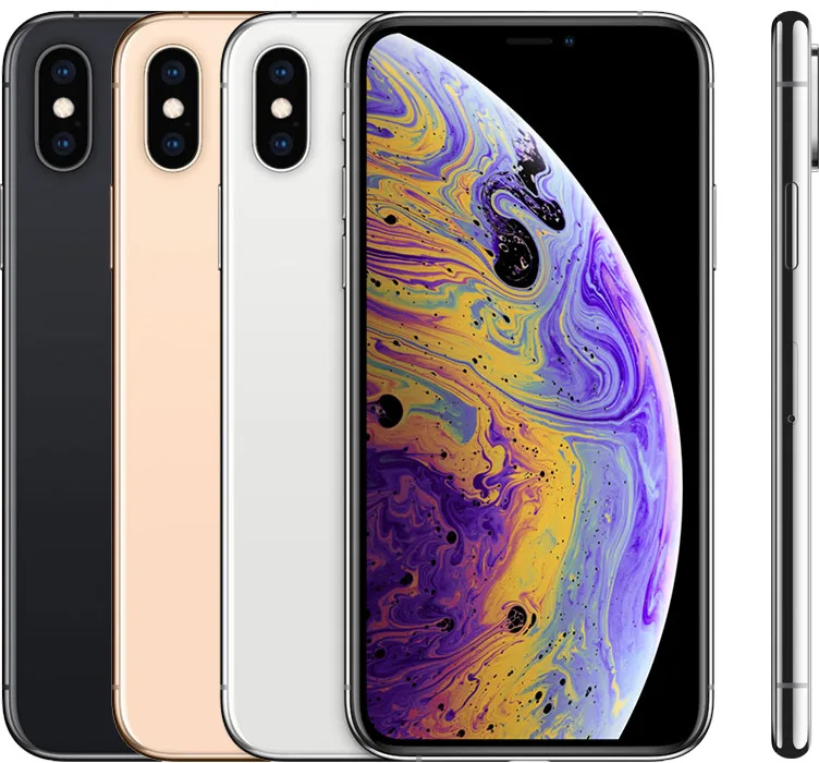 Телефон б/у для iPhone XS XSMAX 64 Гб 256 ГБ разблокированный сотовый телефон