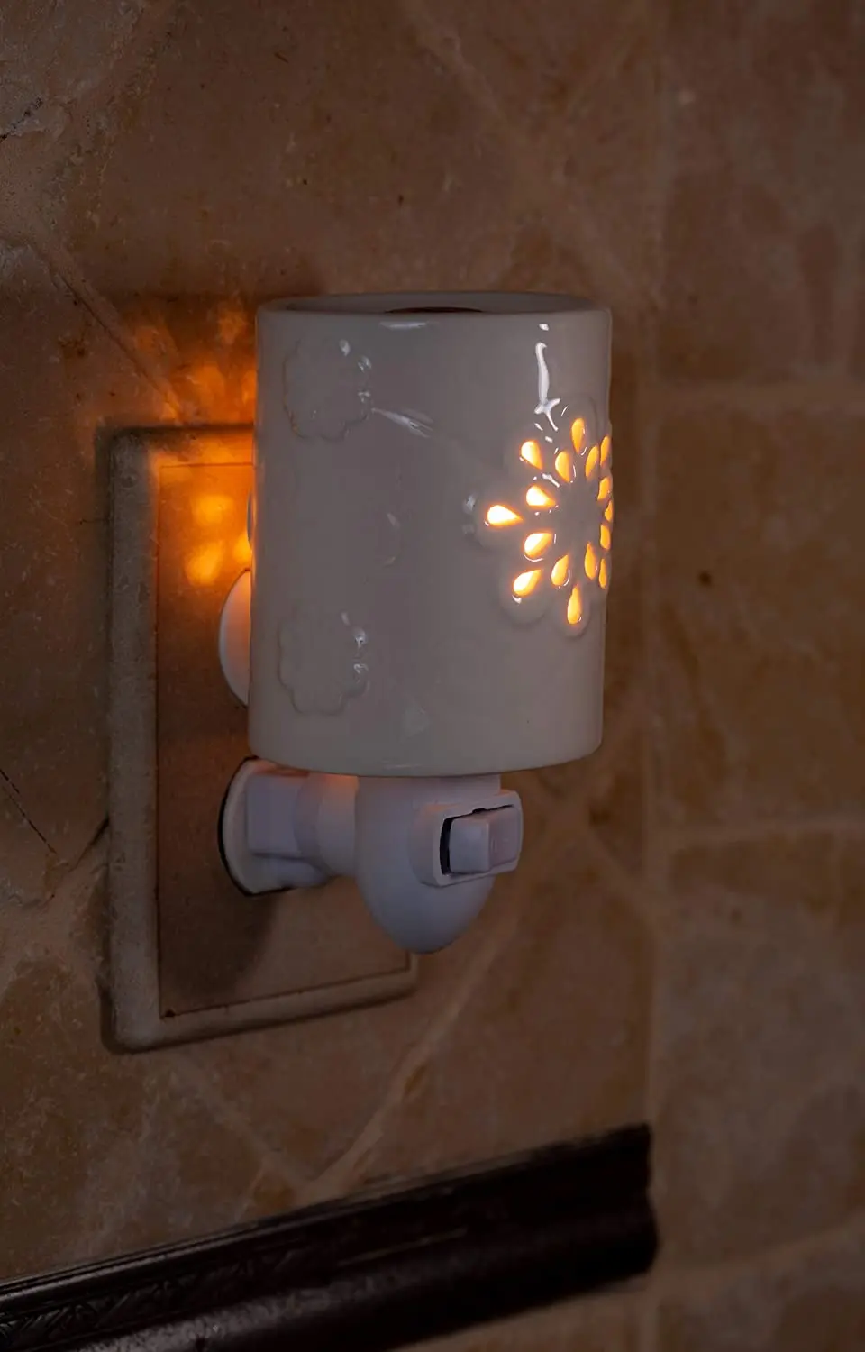 Mosaic   Warmer Candle Plug in Wall Aroma Wax Warmer Indoor Used Aromatherapy Candle Warmer