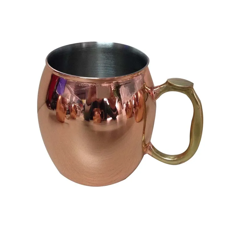 Очень качественная МЕДНАЯ КРУЖКА Московский мул из нержавеющей стали