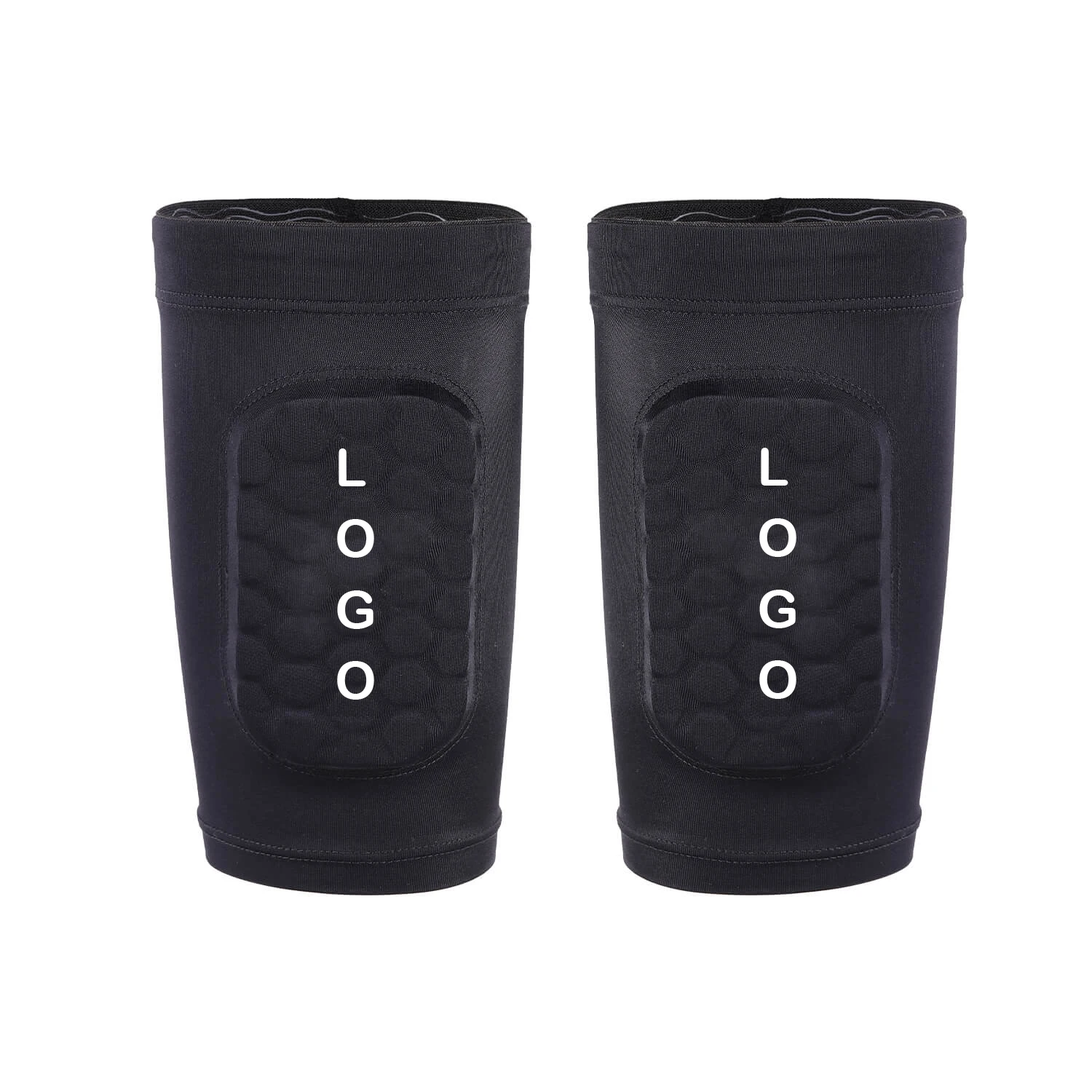 Factory Custom Non Slip Calf Protector Sleeve EVA Foam Soccer Calf Guards Kids Youth Man Breathable Shin Guards Soccer Shin Pad