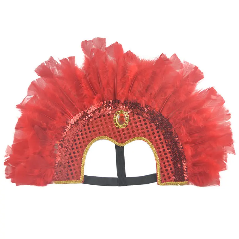Mardi-Gras Carnival Costume Feather Headdress Halloween Cosplay Party Hair Accessories