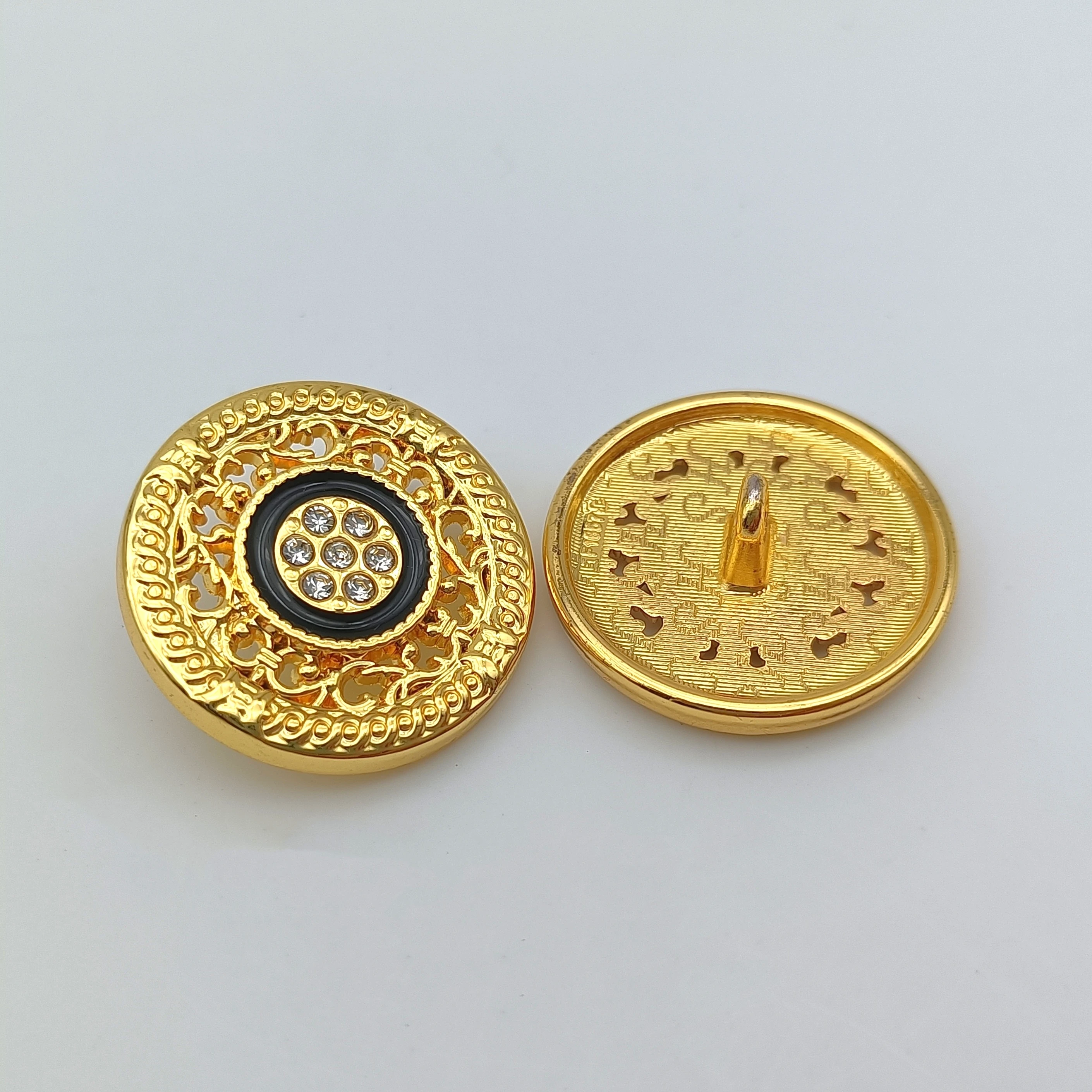 Factory Custom  Exopy Coat Shirt Metal Sewing Button  Hand stitched button For Garment