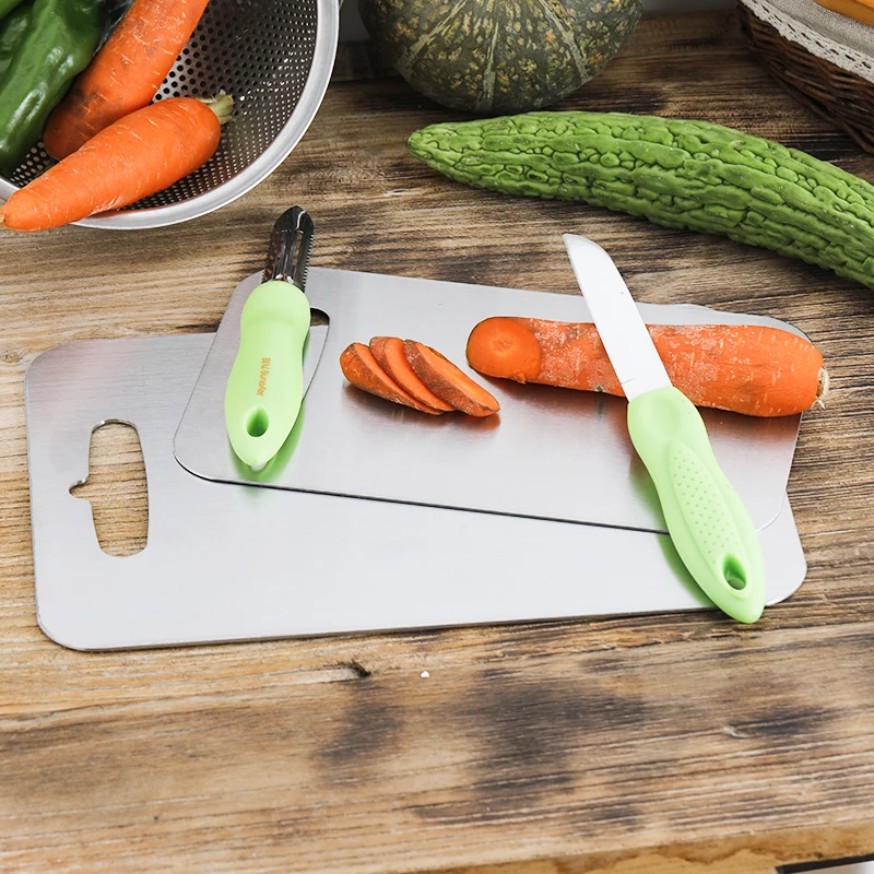 Titanium kitchen cutting boards hard anvil plate fruit plate for home use