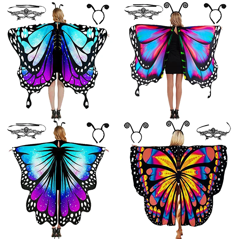 Halloween Costume Dual Sided Butterfly Costumes for Women and Girl  Part Halloween Butterfly Wings