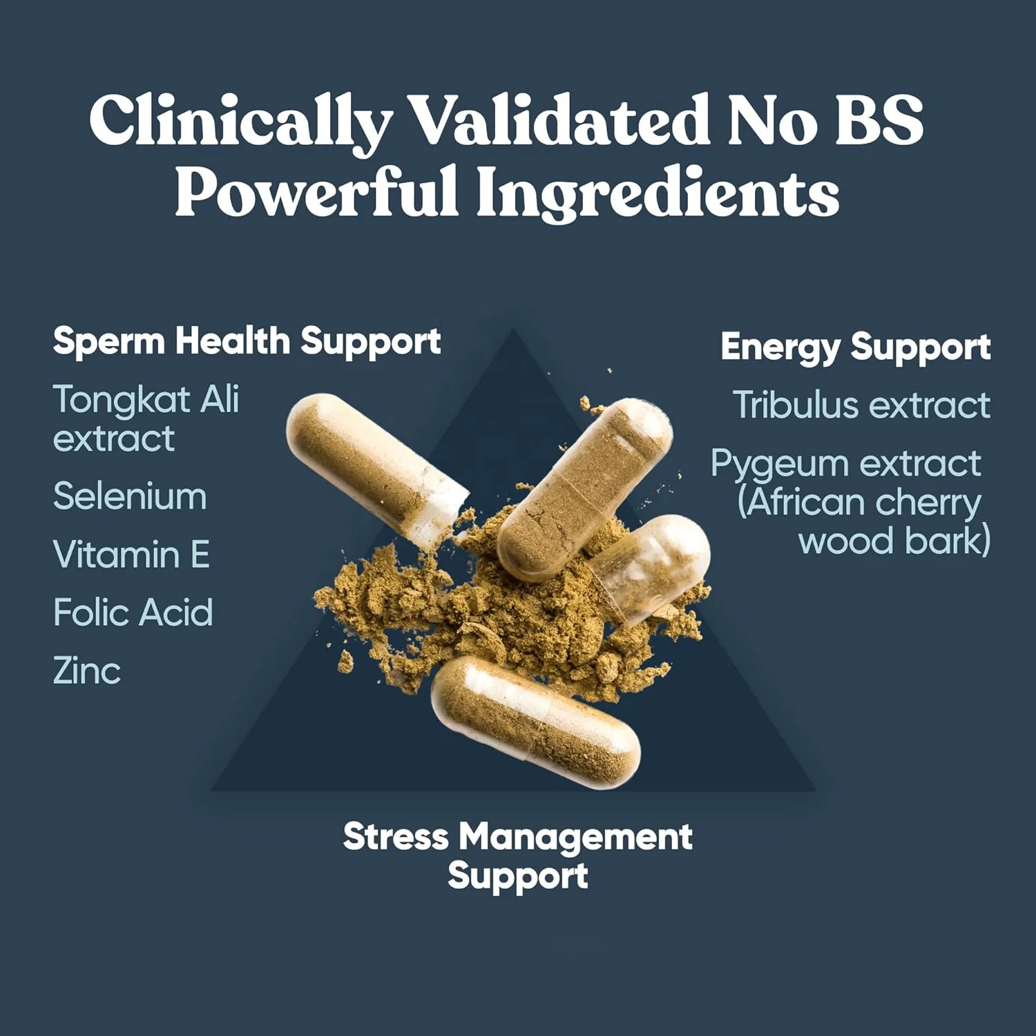 Fertility Supplements for Men men fertility tablet Booster&Prenatal Optimal Sperm Count,Motility Strength health supplement