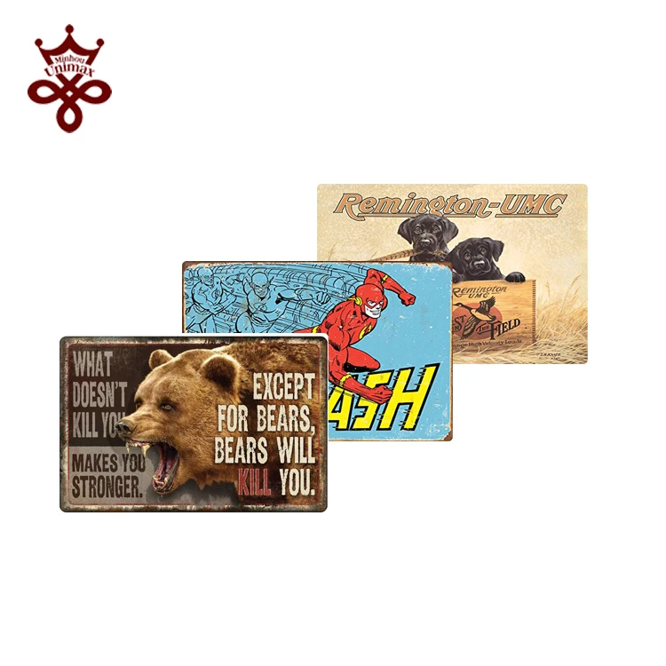 Custom vintage metal signs for sell movie star antique metal sign 20X30CM decorative tin signs