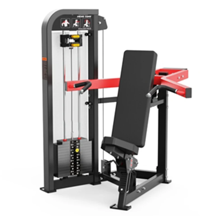 Commercial Gym Fitness Equipment Hammer Strength Shoulder Press Weight Pin Loaded Machine