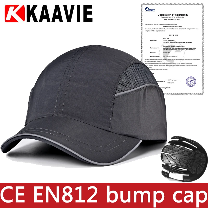 with chin strap Shell EVA Pad Helmet Insert Baseball Safety Bump Cap head protect work hard hat