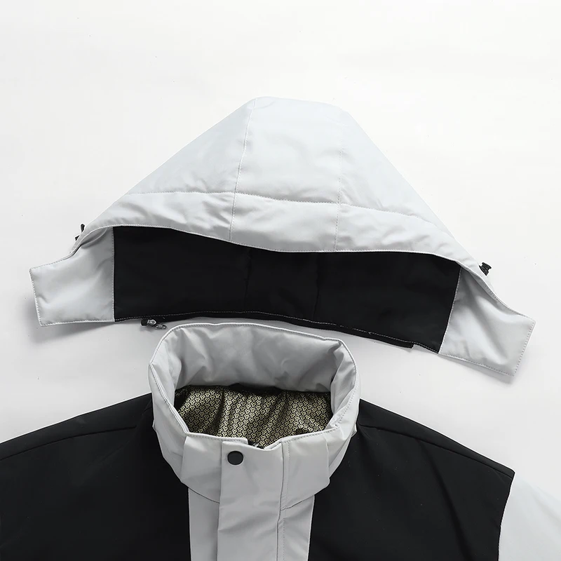 Logo Custom Windproof Winter Jacket Hooded Waterproof Windbreaker for Mens