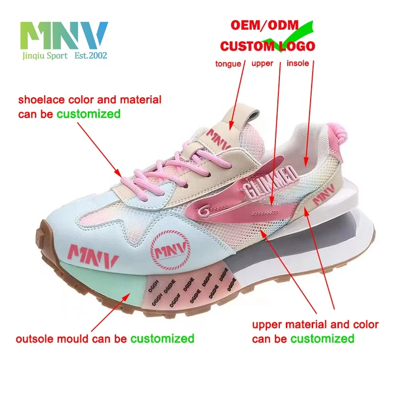 Hot Selling Casual Walk Style Mesh Lady Sneakers Breathable Ladies Women Running Shoes Woman Sport Shoe For Lady