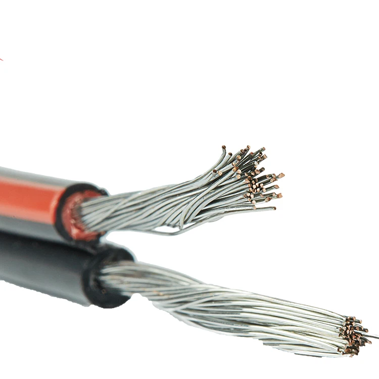 Тюф утвержденные устойчивы к ультрафиолетовому излучению 2*10mm2, 25-летним опытом, срок службы кабель высокого качества, настраиваемый Солнечный Кабель