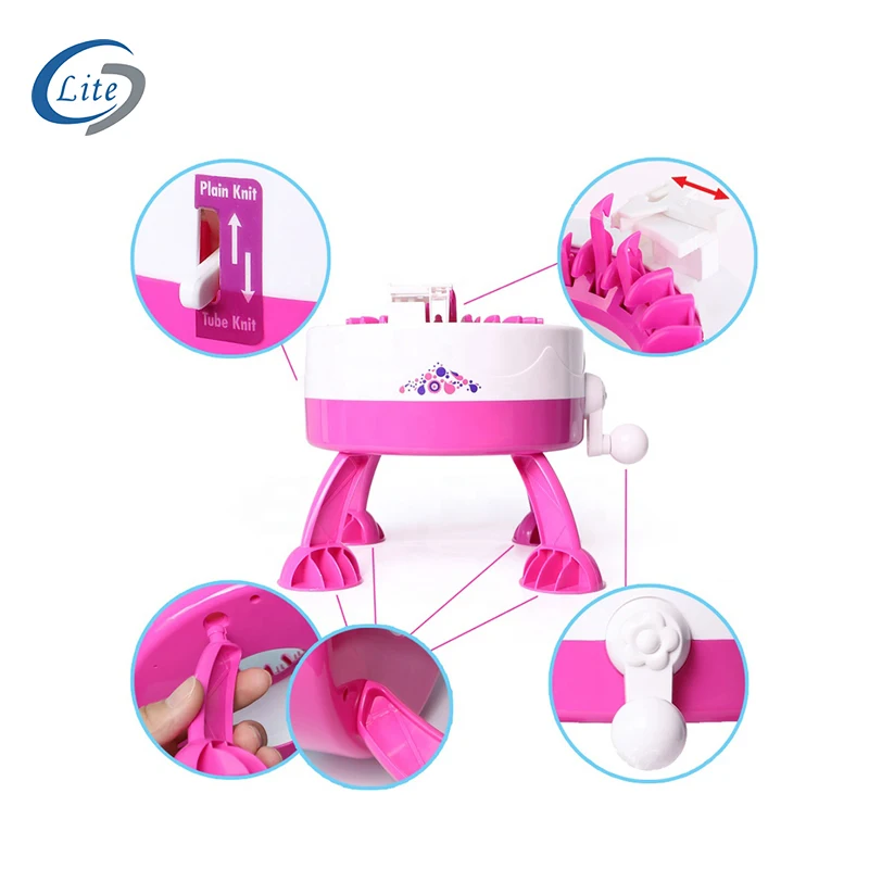 48 Needles Smart Weaving Loom Round Spinning Knitting Machines with Row Counter, Knitting Board Rotating Double Loom