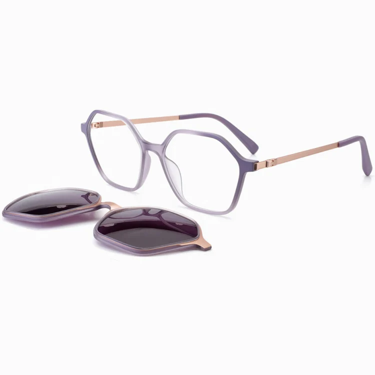 2024 Square Magnetic Glasses Gafas Con Designer Sunglasses Men Sun Glasses Stock Lentes Clip On Eyeglasses Frames with Clip