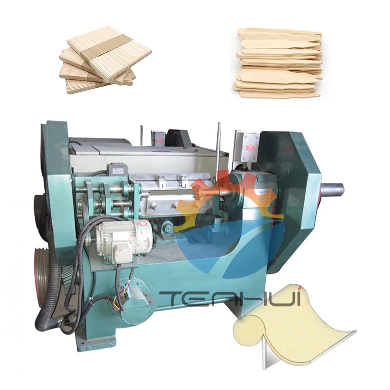 tongue depressor carve cutting machine / wood stick making machine