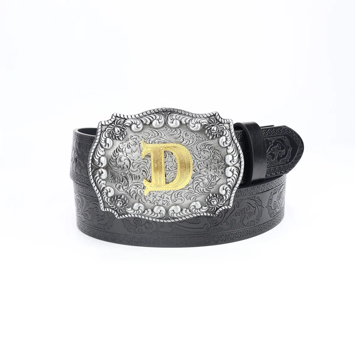 larger letter  zinc buckle vintage pu belt wholesale fashion western cowboy animal style  alloy buckle custom strap  belt