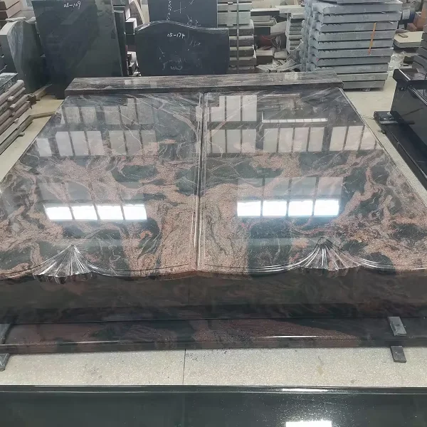 Romanian Style Natural Stone Aurora Granite Memorial Tombstone Monuments