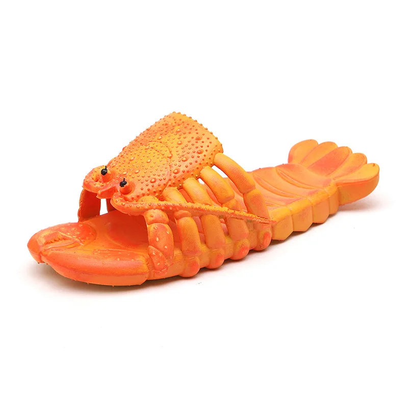 Funny Lobster Flip flops Sandals Slippers Pool Beach Party Slipper for adult Kid Outdoor Craw fish Shaped Slippers