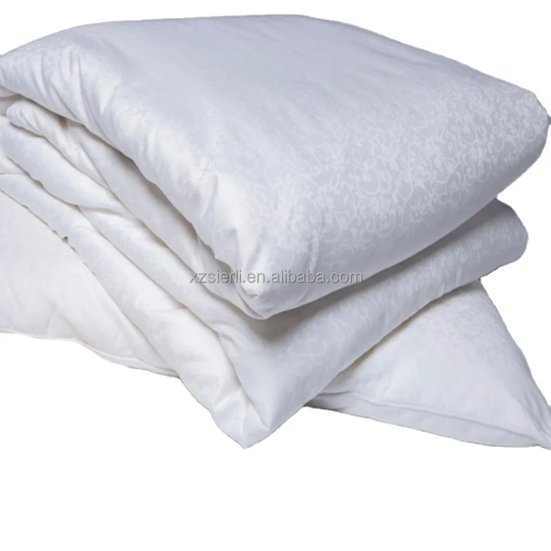 White Jacquard  Cotton Cover 100% mulberry silk filling China  fashion silk quilt duvet