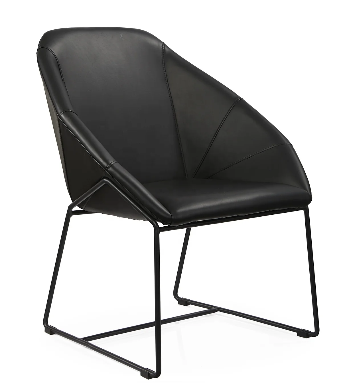 Hot Sale Armchair Leather Pu Lounge Art Discussion Fabric Leisure Sofa Chair for Lounge Office Living Room