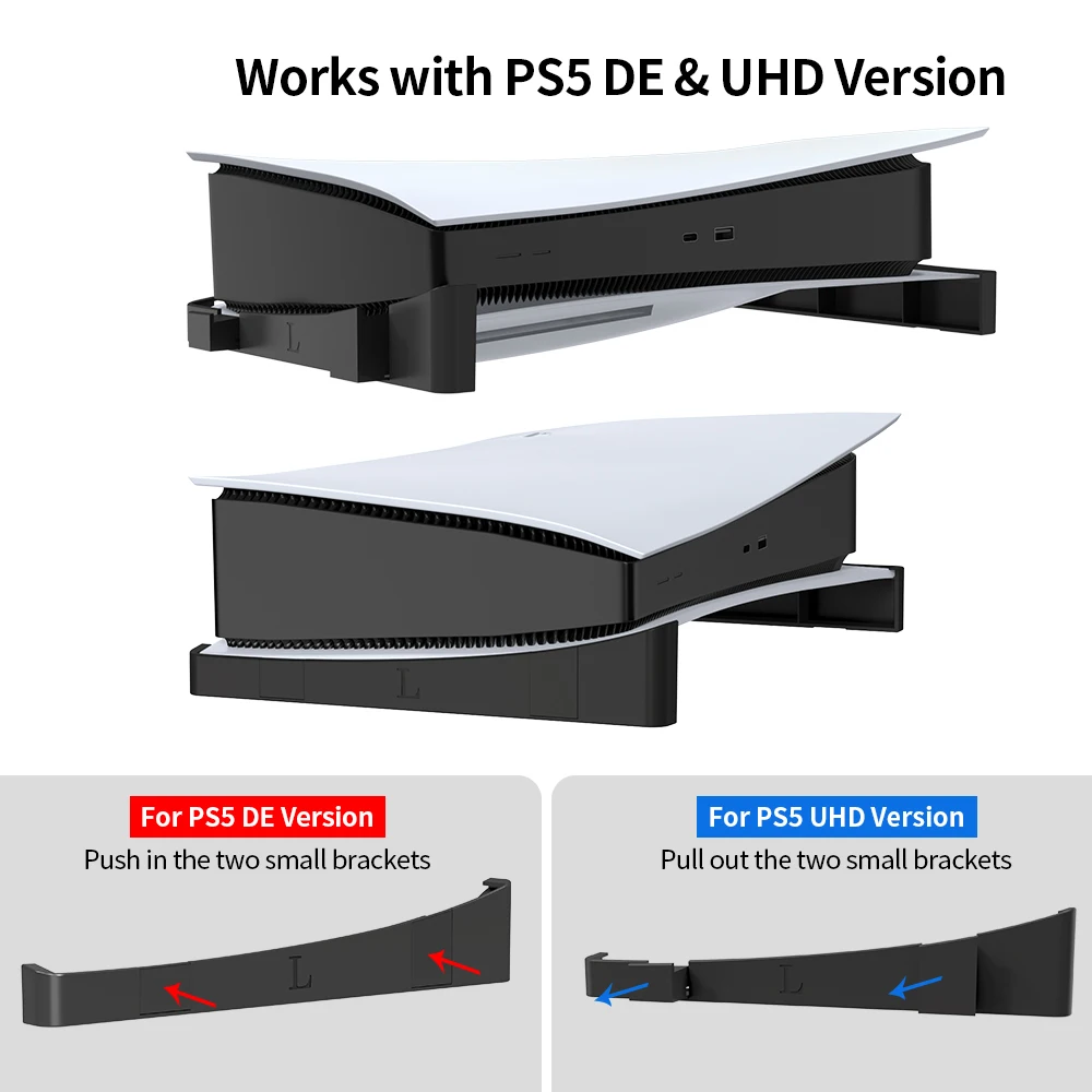 Портативный Стеллаж CoolRabbie для игровой консоли Sony Playstation 5 DE/UHD горизонтальный держатель