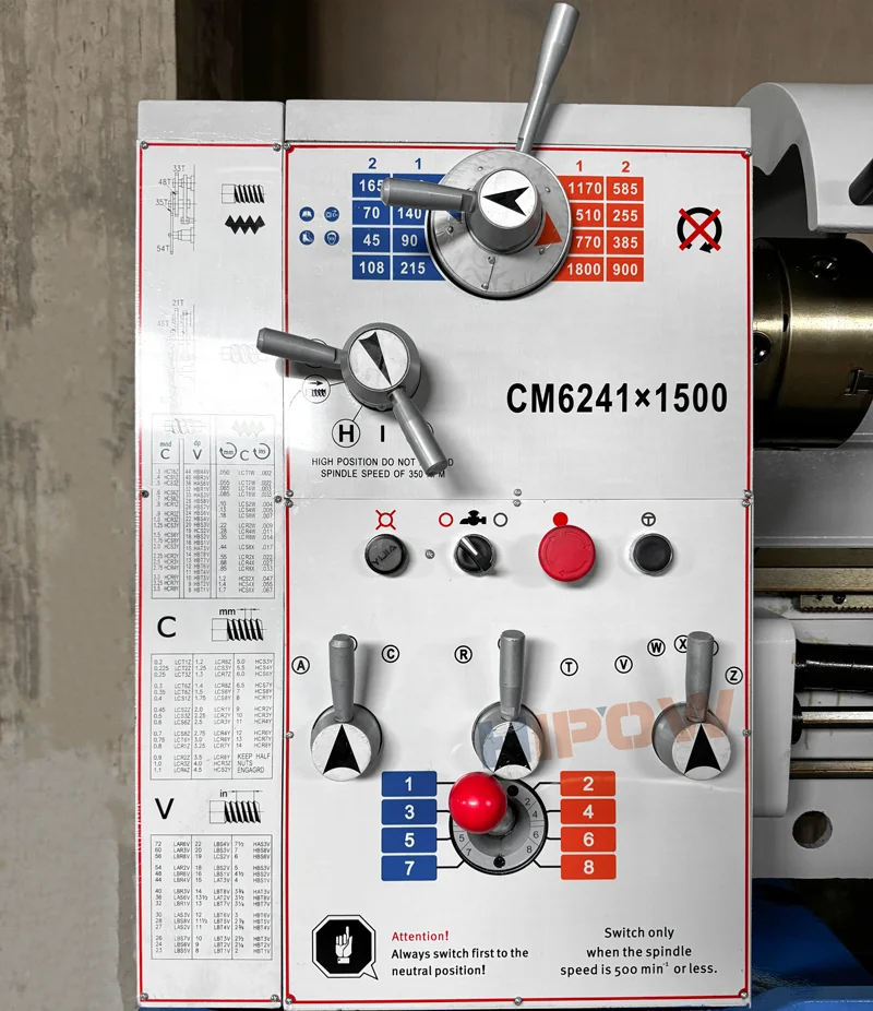 High Quality Horizontal Manual Lathe Machine CM6241 X1000mm Bench Lathe