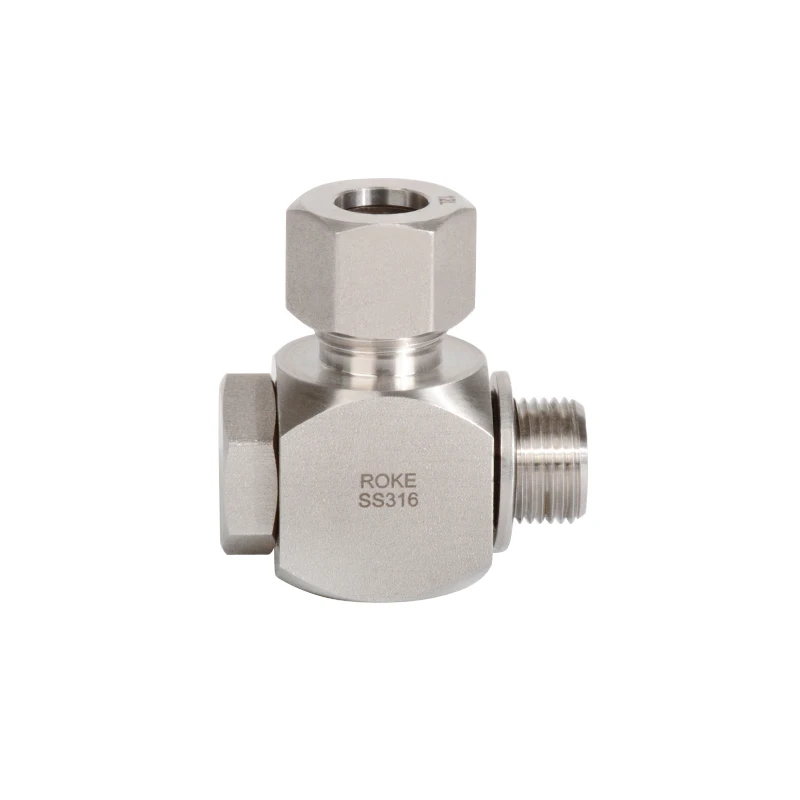 SS316/304 Stainless Steel Light 6L-42L Single Ferrule Male Banjo Elbow Hydraulic Tube Fittings