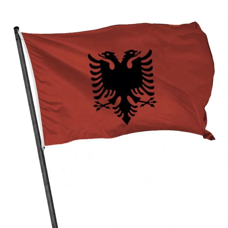 Fast Delivery 2024 European Cup Custom Promotion 100% Polyester 3X5ft National Albania Flag